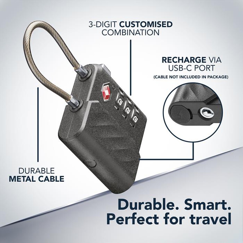 Immagine del prodotto CELLULARLINE - Lucchetto trova oggetti TRACY LOCK DESIGNED x IOS-Nero