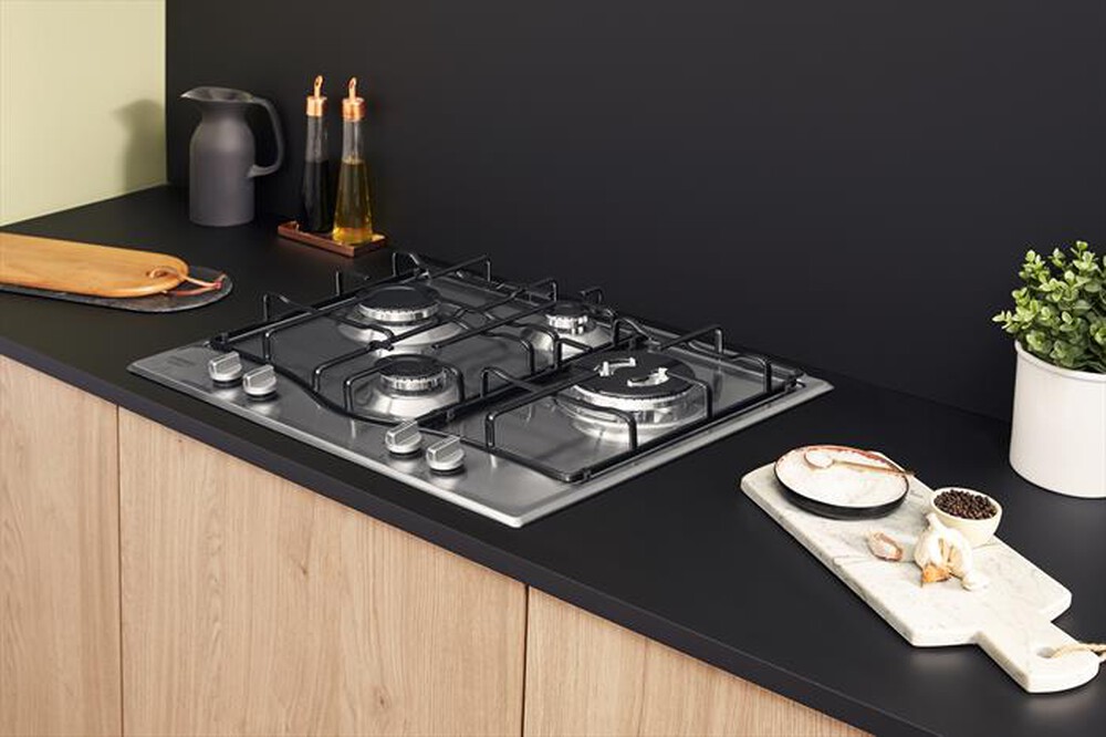 "HOTPOINT ARISTON - Piano cottura a gas PCN 642 T/IX/HAR 59cm-Inox"