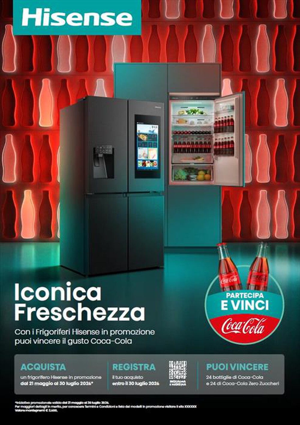 Immagine del prodotto HISENSE - Frigorifero combinato HBI54250E Classe E 252 lt-Bianco