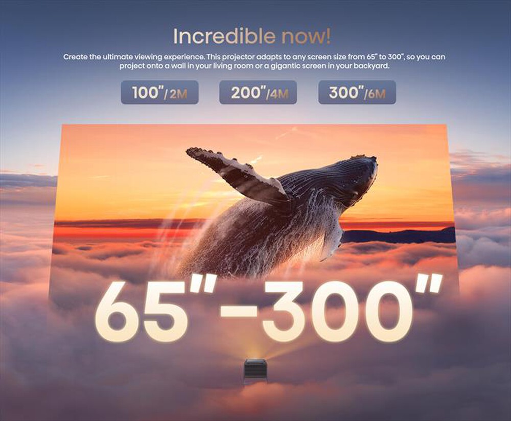 Immagine del prodotto HISENSE - Mini Proiettore Smart 4K C2 PRO-Metallo - Grigio Carbone