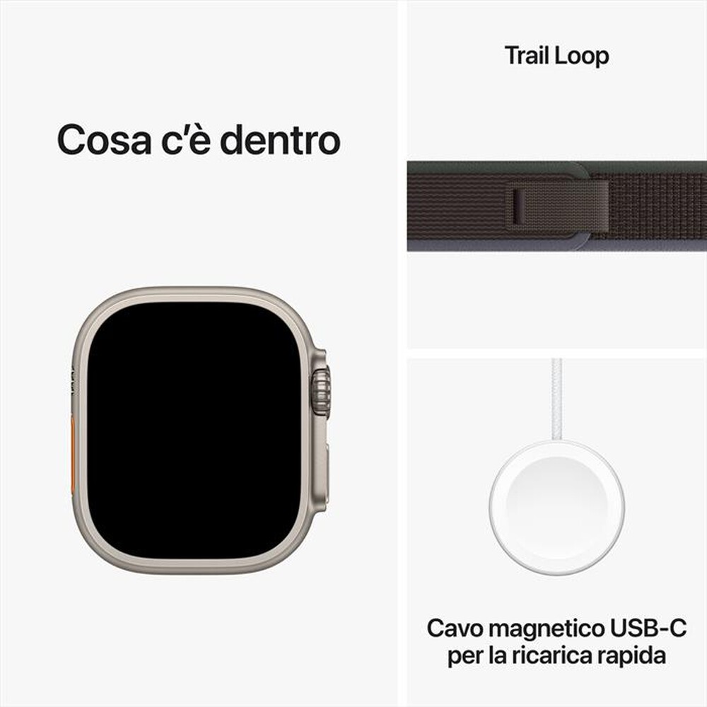 "APPLE - Watch Ultra 2 GPS + Cellular Cassa 49mm - S/M-Trail Loop"