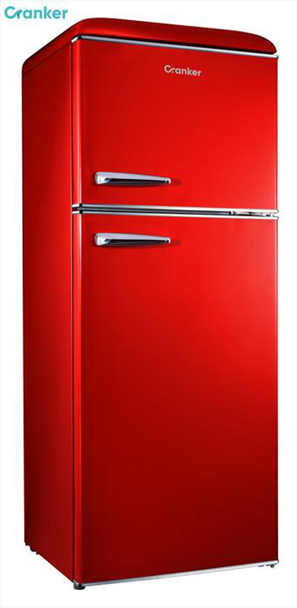 "CRANKER - Frigorifero 2 porte CRDP5100R Classe E 280 lt-ROSSO"