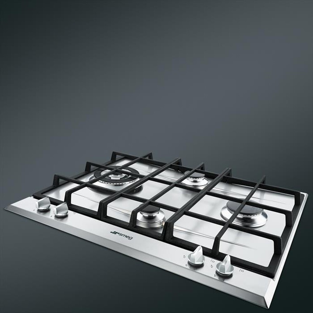 "SMEG - Piano cottura a gas P261XGH 4 fuochi 60cm-Inox"