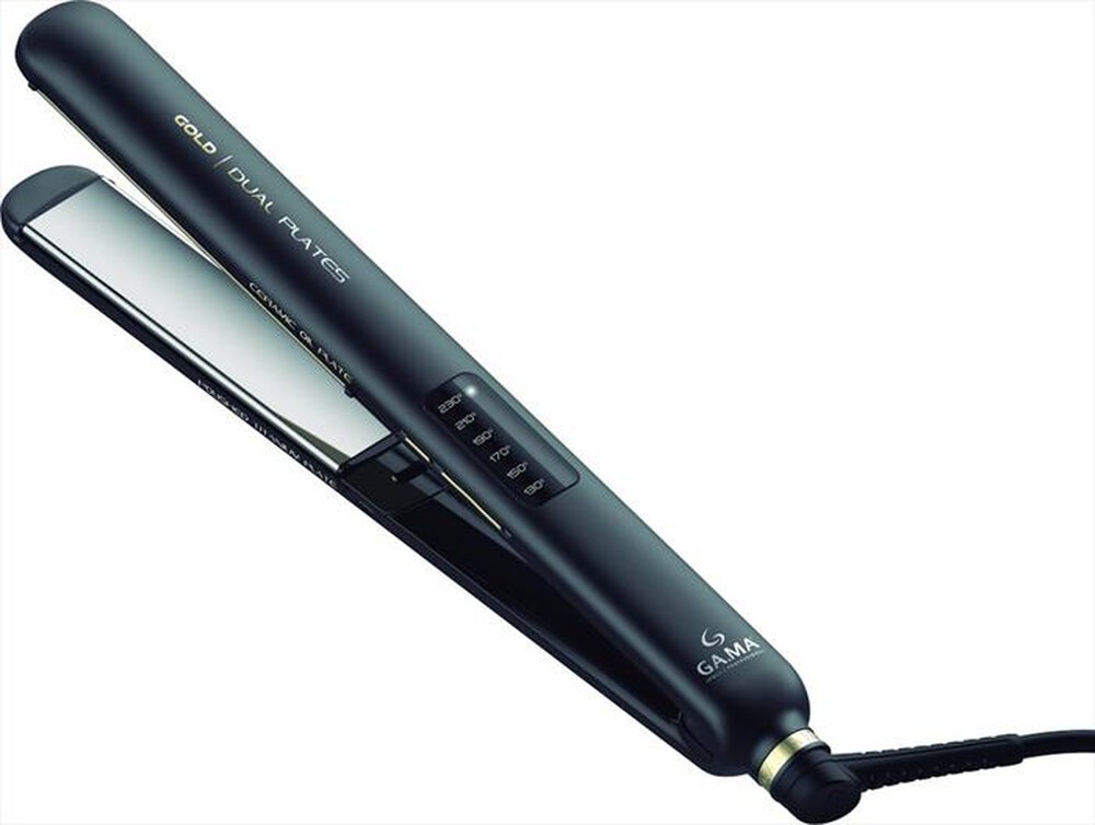 "GAMA - Piastra per capelli GOLD LED DUAL PLATES"