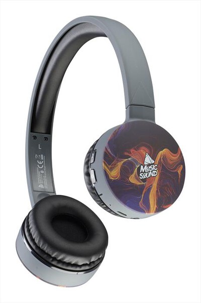 CELLULARLINE - Cuffia a padiglione chiuso BTMUSICSOUNDFAN224-Multicolore