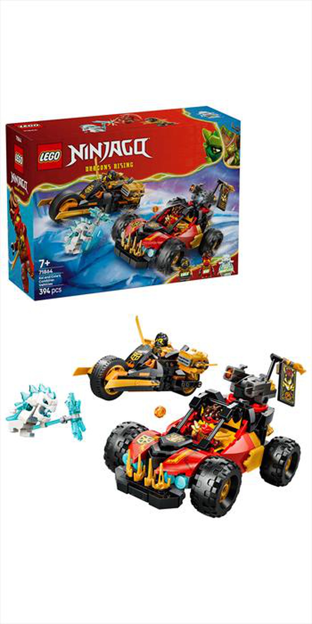 Immagine del prodotto LEGO - Veicoli combinati di Kai e Cole - 71864
