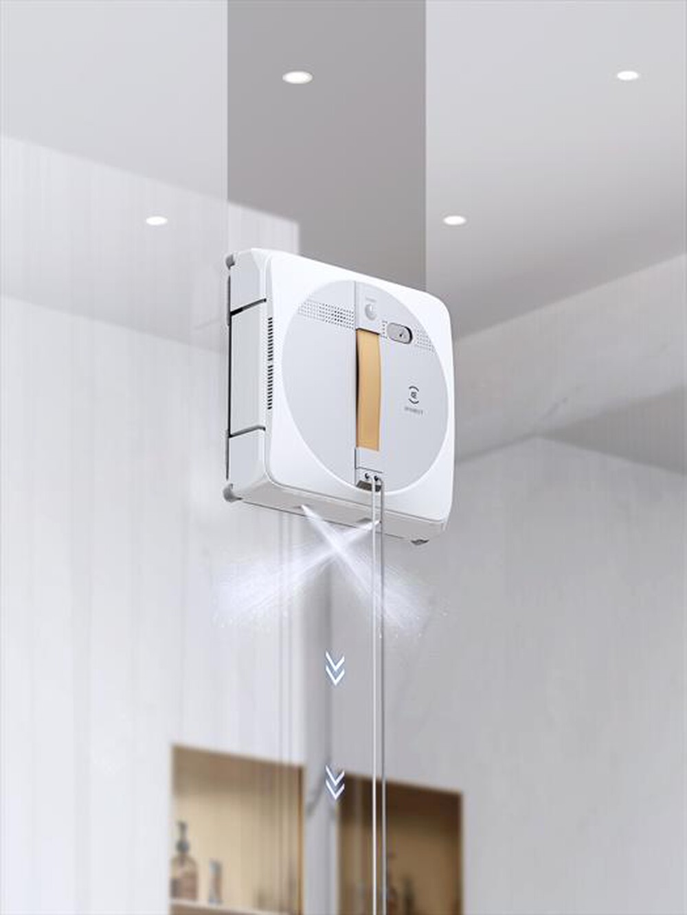 "ECOVACS - WINBOT W1PRO Robot lavavetri con spruzzatura auto-BIANCO"