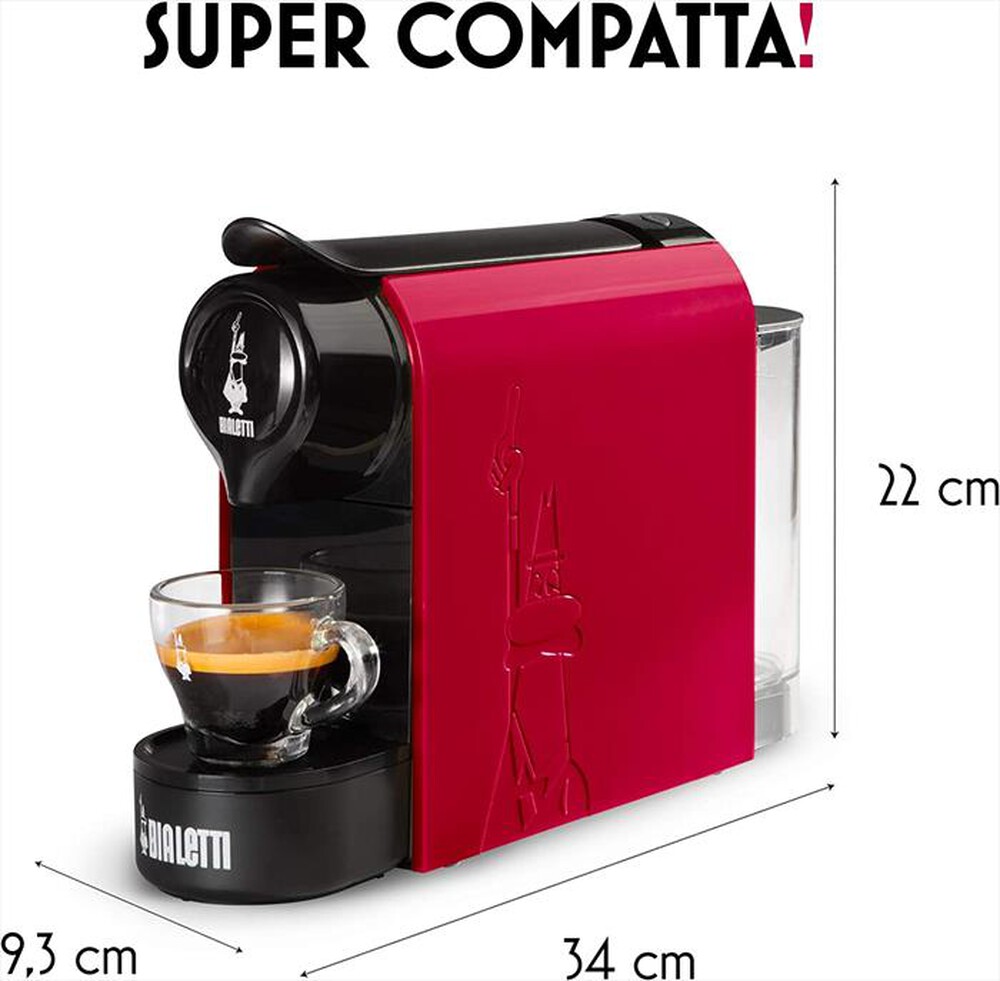 "BIALETTI - Macchina caffè a capsule 098150516-Rosso"