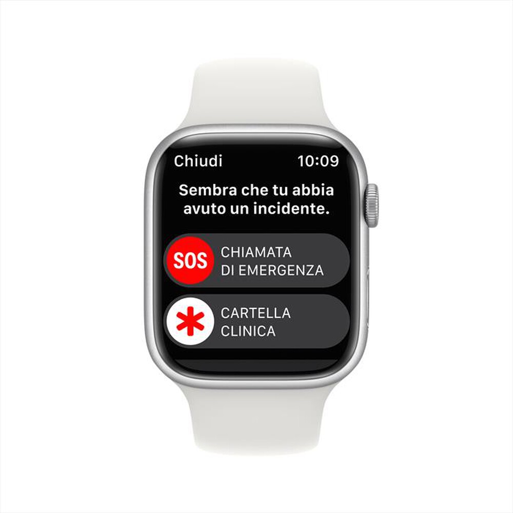 Immagine del prodotto APPLE - Watch Series 8 GPS 45mm Alluminio-Argento - Bianco