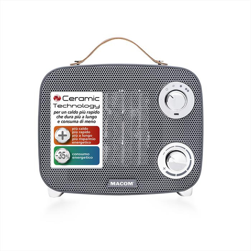 "MACOM - Termoventilatore MINIMAX-grigio"