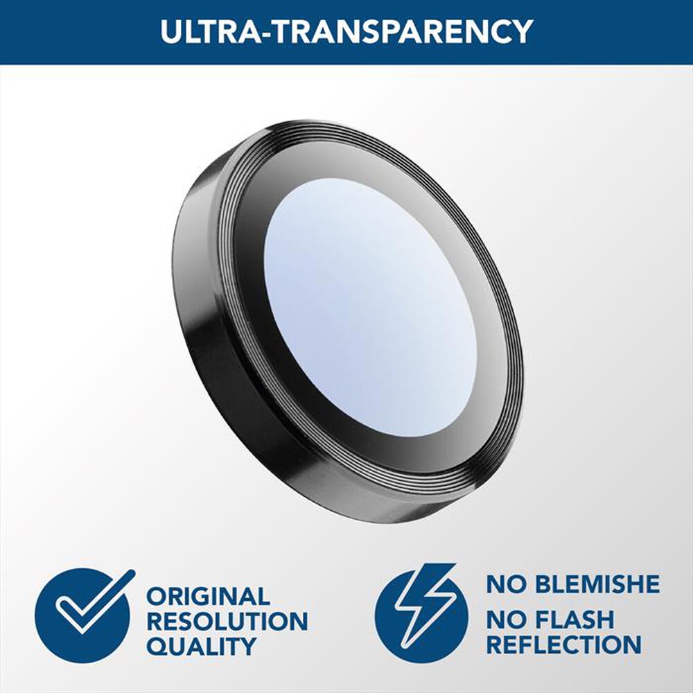 Immagine del prodotto CELLULARLINE - CAMERA LENS RING - IPHONE 16/16 PLUS-Transparent