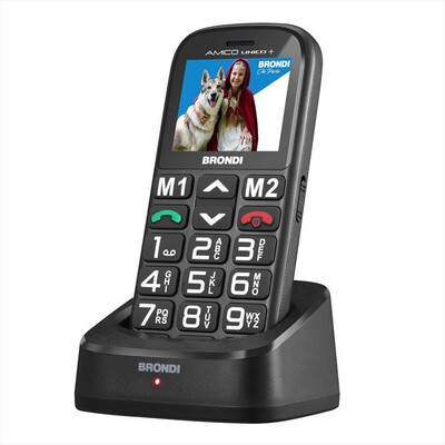 BRONDI - Cellulare AMICO UNICO+-BLACK