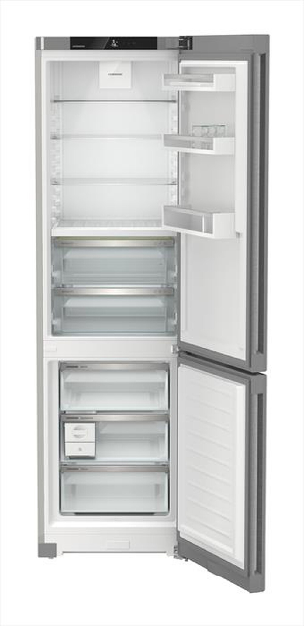 "LIEBHERR - Frigorifero combinato CBNSDA 572I-22 ClasseA 360lt-Acciaio SmartSteel / Silver"