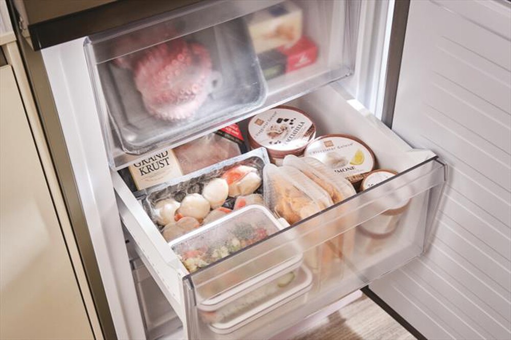 Immagine del prodotto CANDY - Frigorifero combinato CNCQ2T618EX Classe E 355 lt-Stainless steel