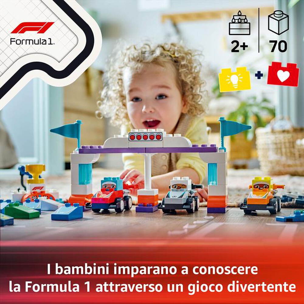Immagine del prodotto LEGO - DUPLO Town Auto da corsa e piloti Team F1&reg; 10445