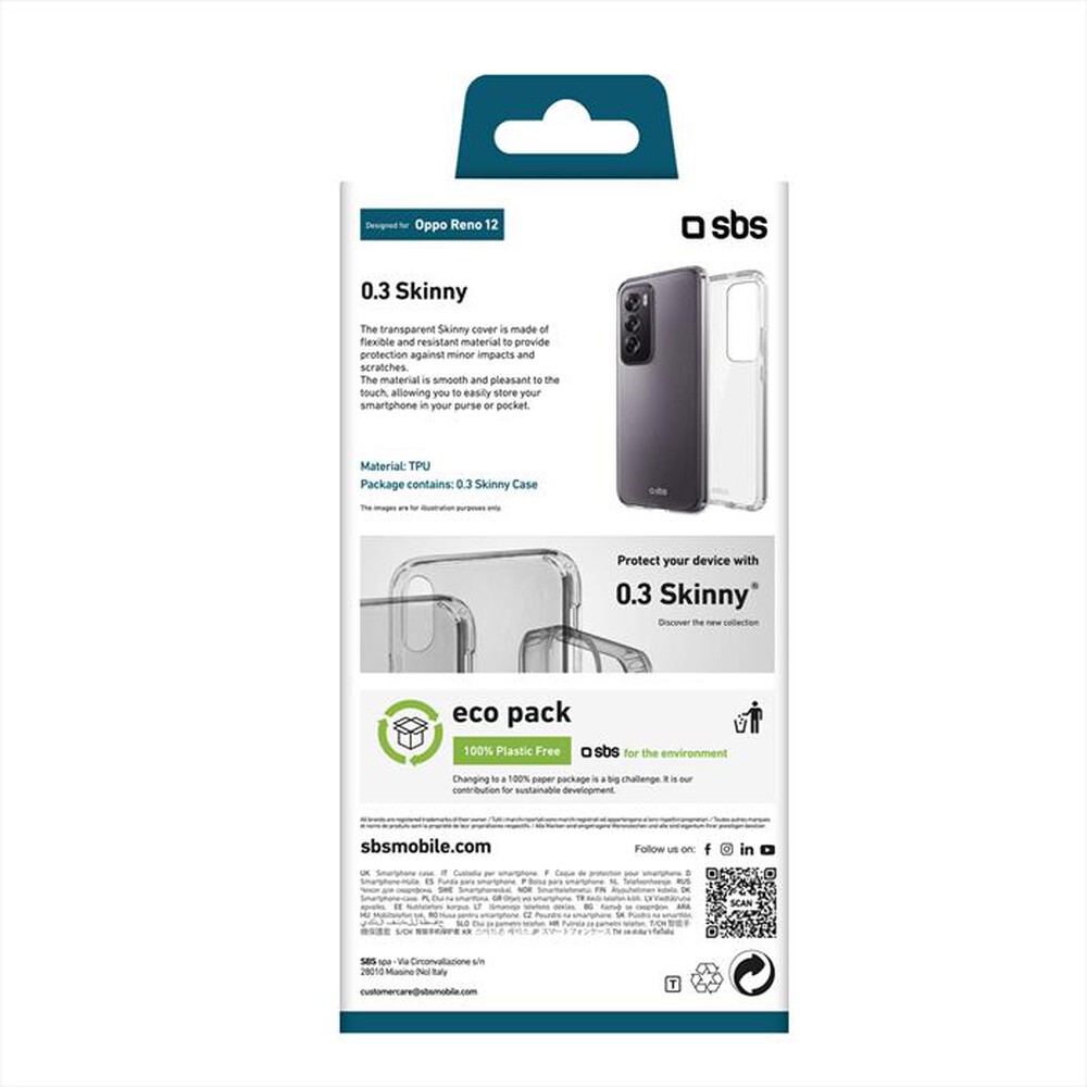Immagine del prodotto SBS - Cover Skinny Oppo Reno12 TESKINOPR12T