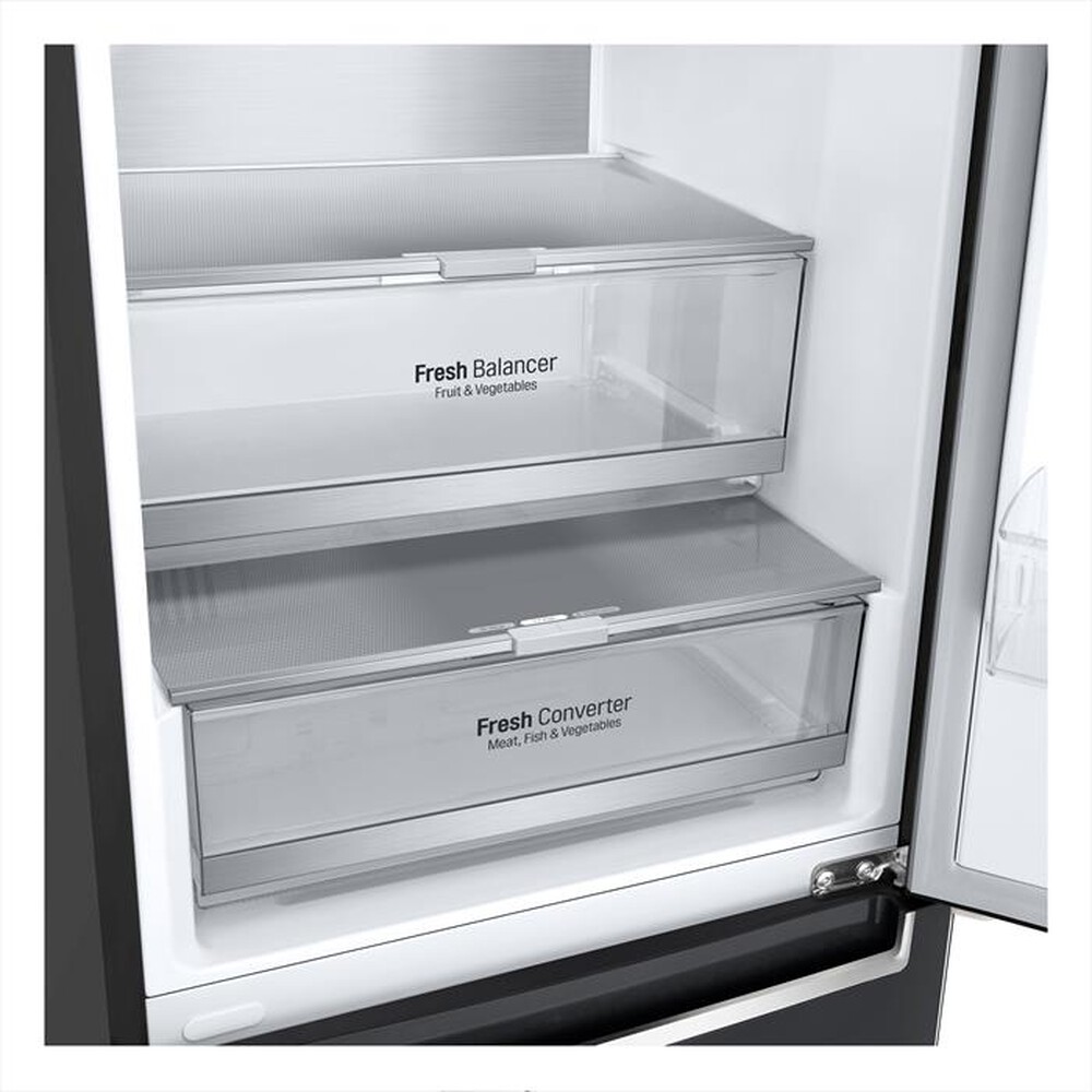 "LG - Frigorifero combinato GBB72MCVGN Classe D 384L-Nero"