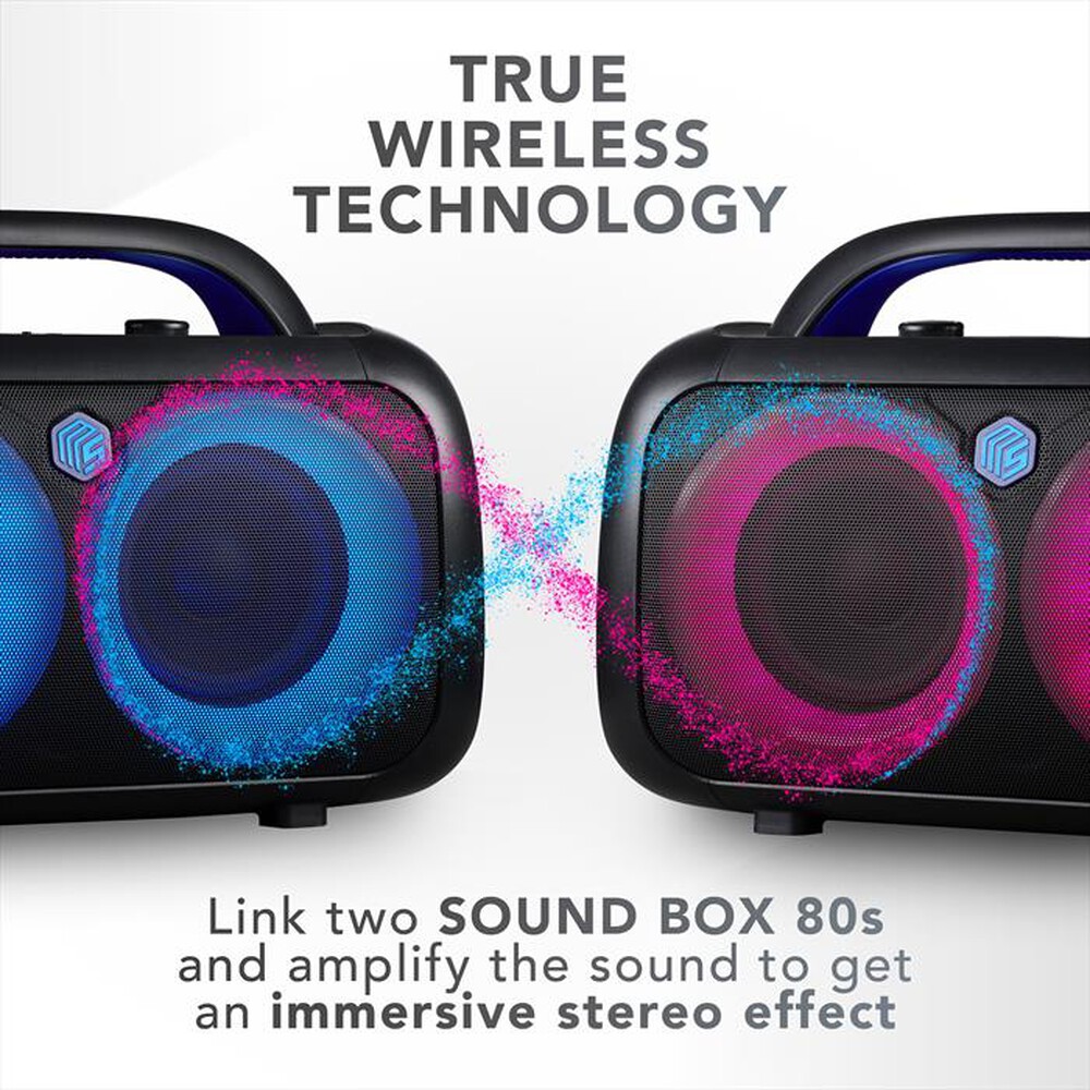 Immagine del prodotto MUSIC SOUND - SPEAKER BOOM BOX 80S-Nero
