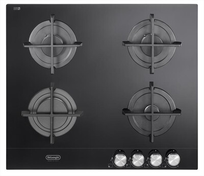 DE LONGHI - Piano cottura a gas SLF 4R60 LN2 4 fuochi 0cm-Nero