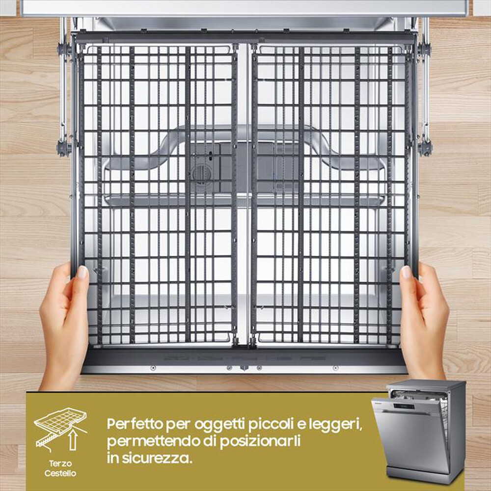 "SAMSUNG - Lavastoviglie DW60CG550FSRET Classe D 14 coperti-INOX"