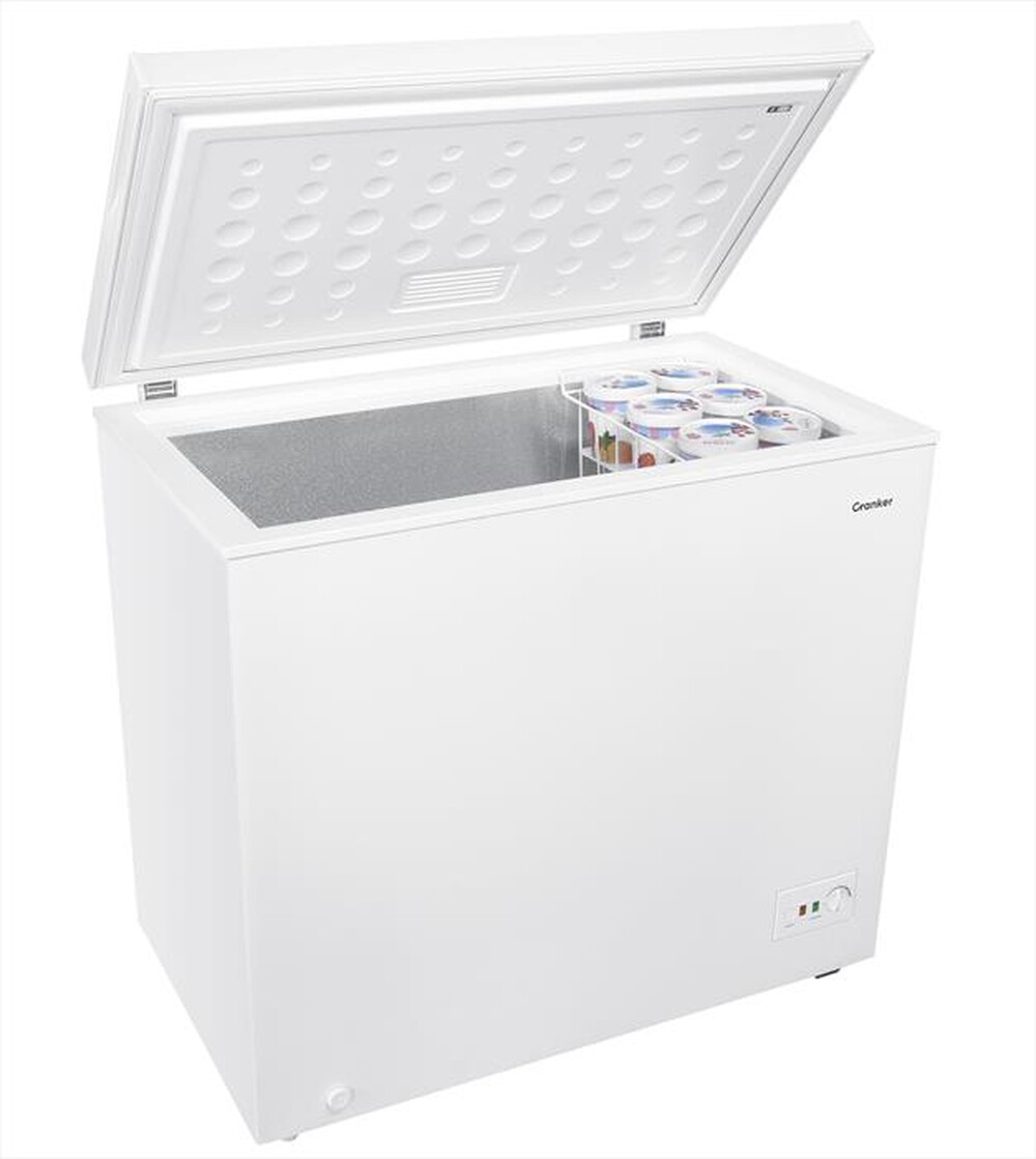 "CRANKER - Congelatore orizzontale CRCO205 Classe E 198 lt-BIANCO"
