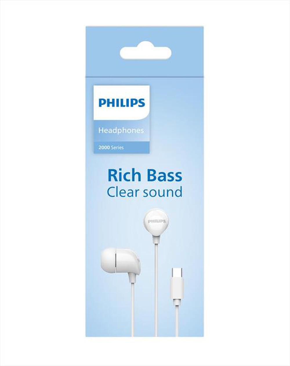 "PHILIPS - Cuffie in ear cablate TAE2146WT/00-White"