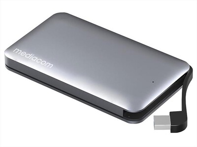 MEDIACOM - Box esterno HDD 2.5" SATA USB 3.0 M-HDSB3AS-Silver