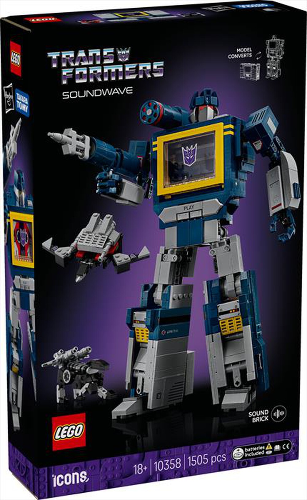 Immagine del prodotto LEGO - ICONS Transformers: Soundwave 10358