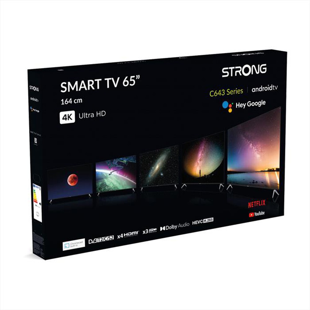 "STRONG - Smart TV LED Android UHD 4K 50\" SRT65UC6433-nero"