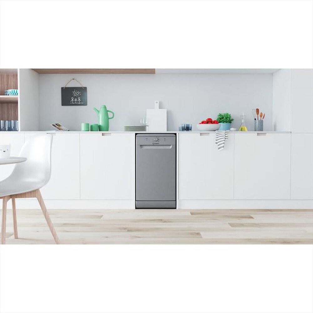 "INDESIT - Lavastoviglie DSFE 1B10 S Classe F 10 coperti-Argento"