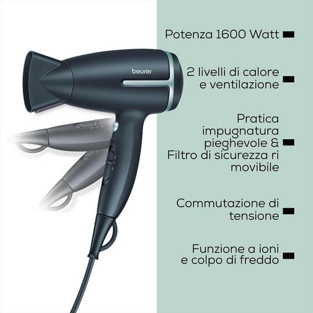 Immagine del prodotto BEURER - Asciugacapelli HC 25 LIMITED EDITION 2026-Grigio scuro