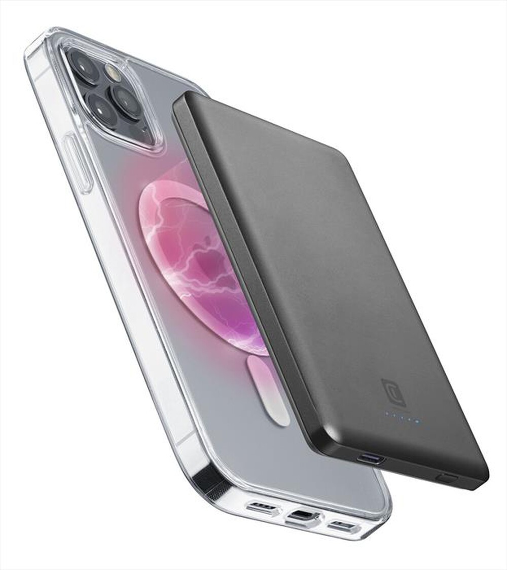 Immagine del prodotto CELLULARLINE - Power bank PBMAGSLIM5000WIRD-Grigio