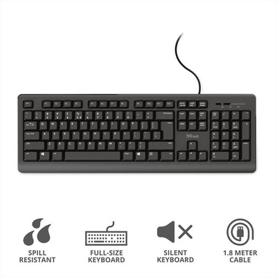 TRUST - PRIMO KEYBOARD IT-Black