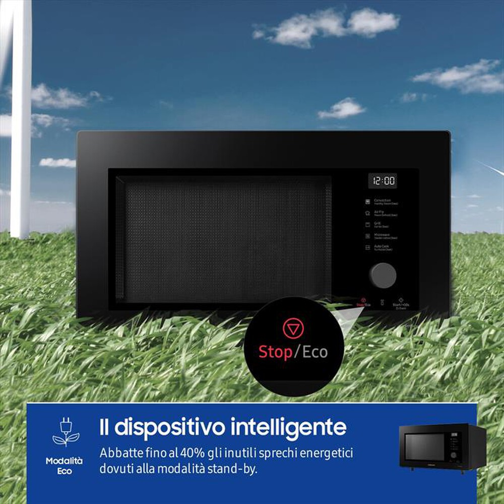 "SAMSUNG - Forno microonde MC32DG7646KKE1-VETRO NERO"