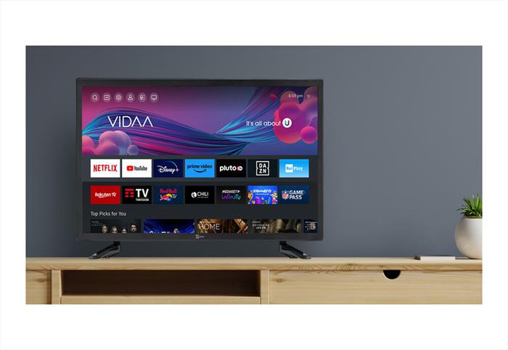 "TELESYSTEM - TV LED FHD 27\" SMV13 VIDAA, T2/S2-BLACK"