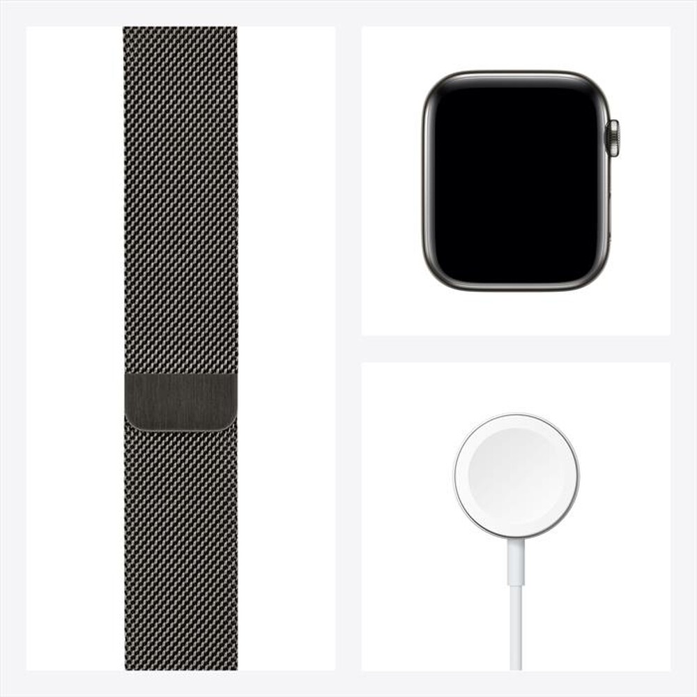 "APPLE - Watch Series 6 GPS+Cellular 44mm Acc Graphit-Graphite Milanese Loop"