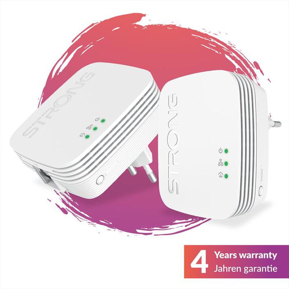 Immagine del prodotto STRONG - Kit di 2 adattatori Powerline 600 Mini PL600MDUO-BIANCO