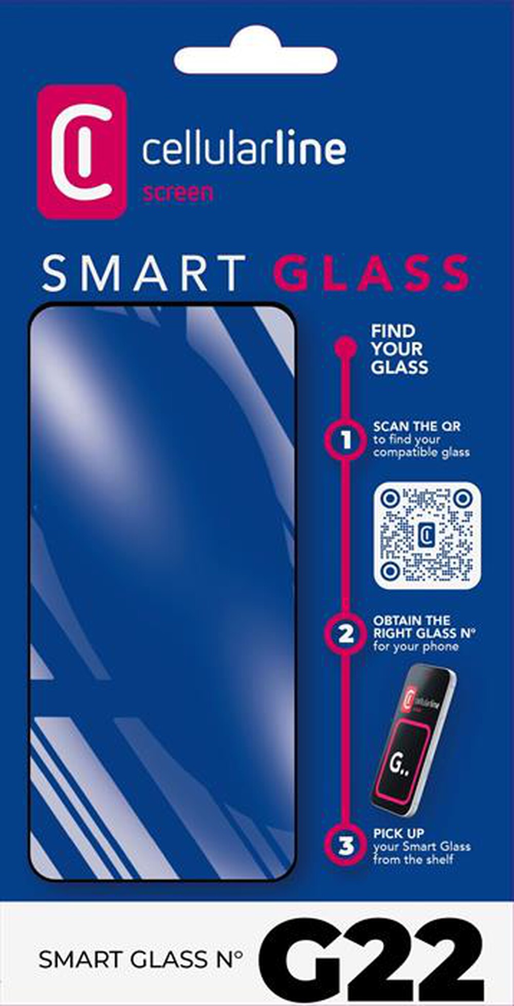 Immagine del prodotto CELLULARLINE - TEMPERED SMART GLASS G22-Trasparente