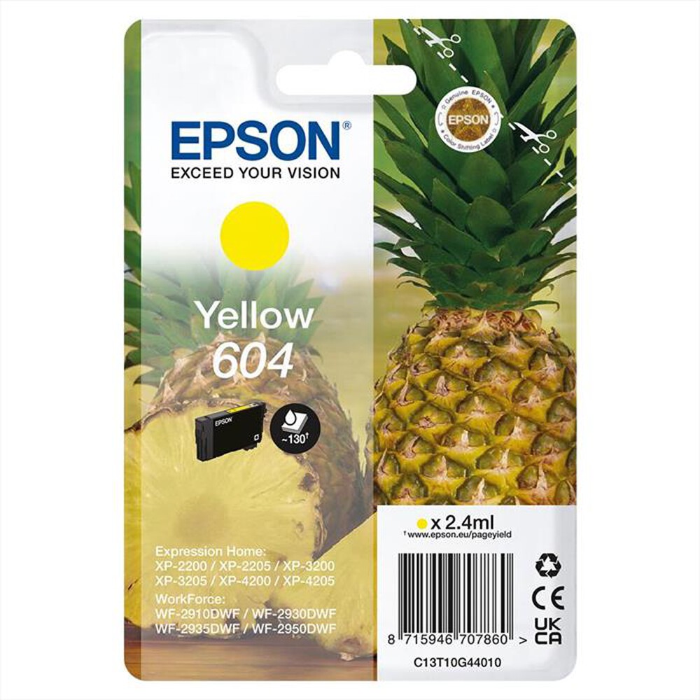 Immagine del prodotto EPSON - Cartuccia INK SERIE ANANAS GIALLO 604 STD-GIALLO