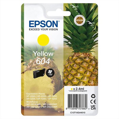 EPSON - Cartuccia INK SERIE ANANAS GIALLO 604 STD-GIALLO