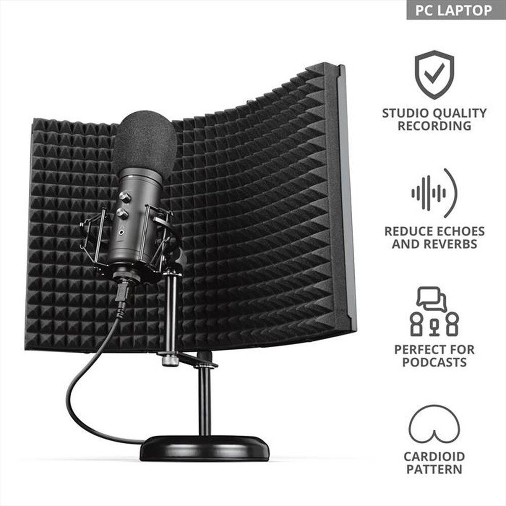 "TRUST - GXT259 RUDOX STUDIO MICROPHONE-Black"