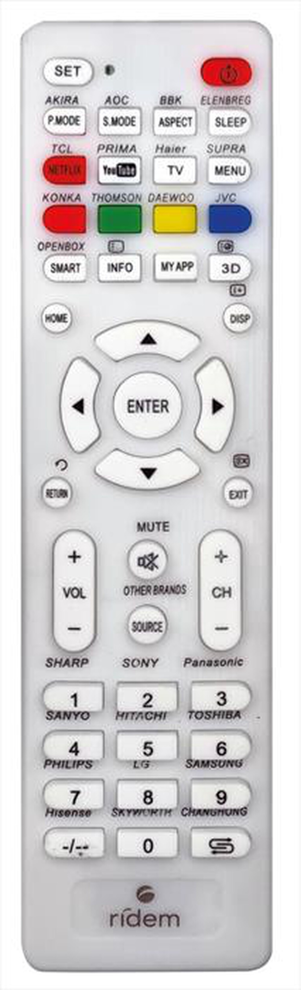 Immagine del prodotto RIDEM - Telecomando CRC UNW-Bianco