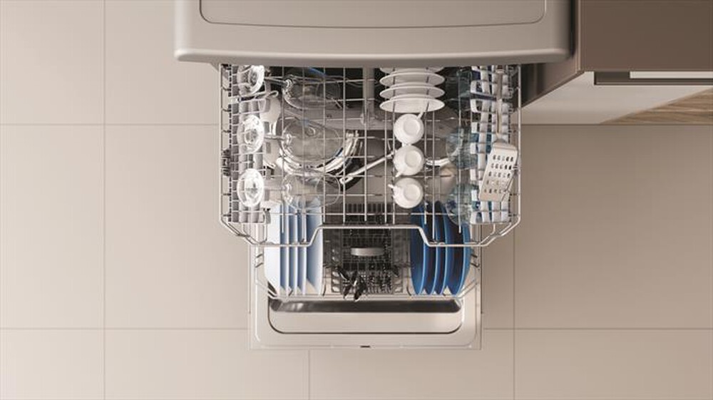 "INDESIT - Lavastoviglie DFE 1B19 S Classe F 14 coperti-Silver"