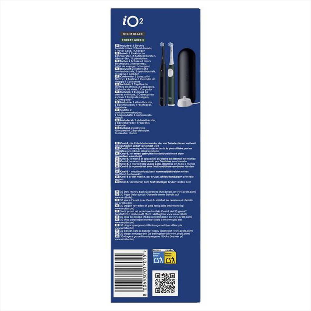 Immagine del prodotto ORAL-B - Spazzolino elettrico IO2 DUO-Nero e Verde