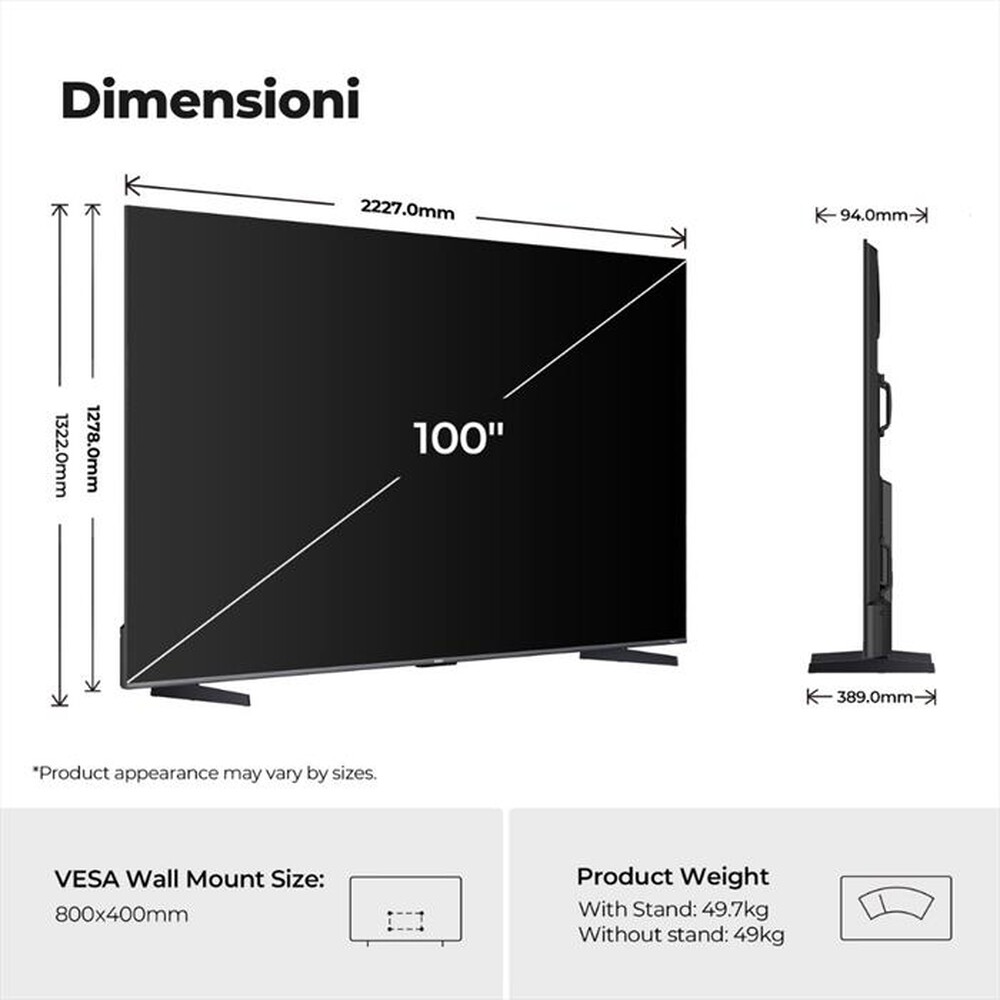 Immagine del prodotto HAIER - H100S90FUX-Nero