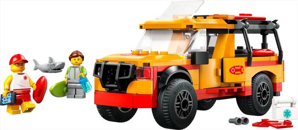 "LEGO - CITY Fuoristrada di soccorso del bagnino - 60453-Multicolore"