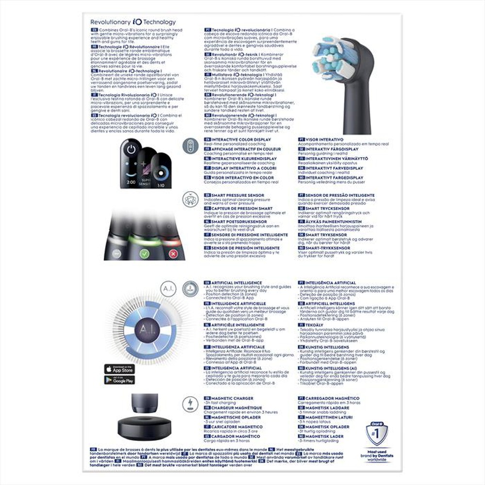 Immagine del prodotto ORAL-B - Spazzolino elettrico IO 8S-Nero