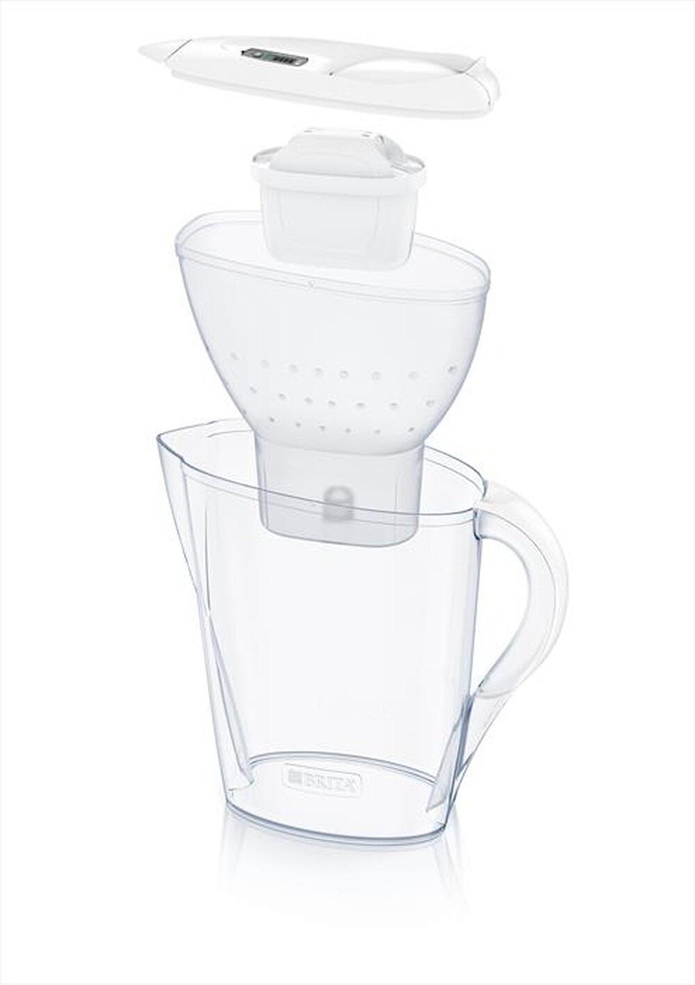 "BRITA - CARAFFA FILTRANTE MARELLA WHITE-Bianco/trasparente"