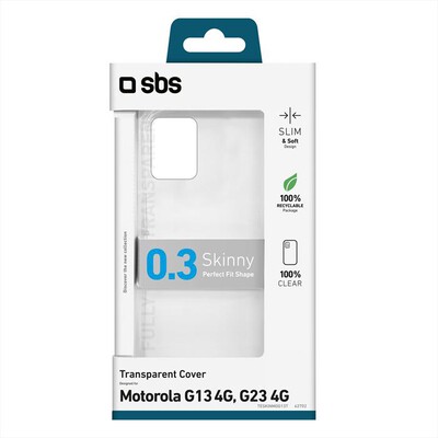 SBS - Cover skinnyTESKINMOG13T Motorola G13 4G/G23 4G-Trasparente