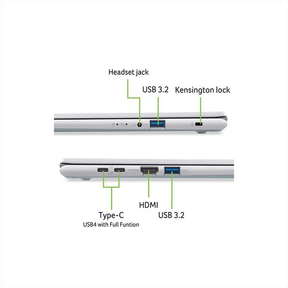 Immagine del prodotto ACER - Notebook ASPIRE GO 16 AG16-71P-99MH 16"-Silver